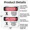 Signmission 14 in H x 10 in W, Aluminum, Rectangle, Confined Space Do Not Enter Bilingual OS-2PACK-DS-A-1014-VS-1083 - alternate 9
